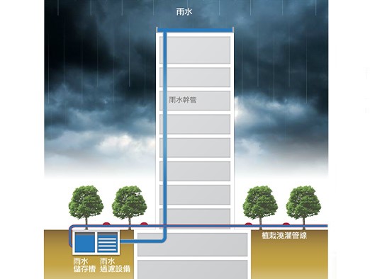 雨水回收自動澆灌